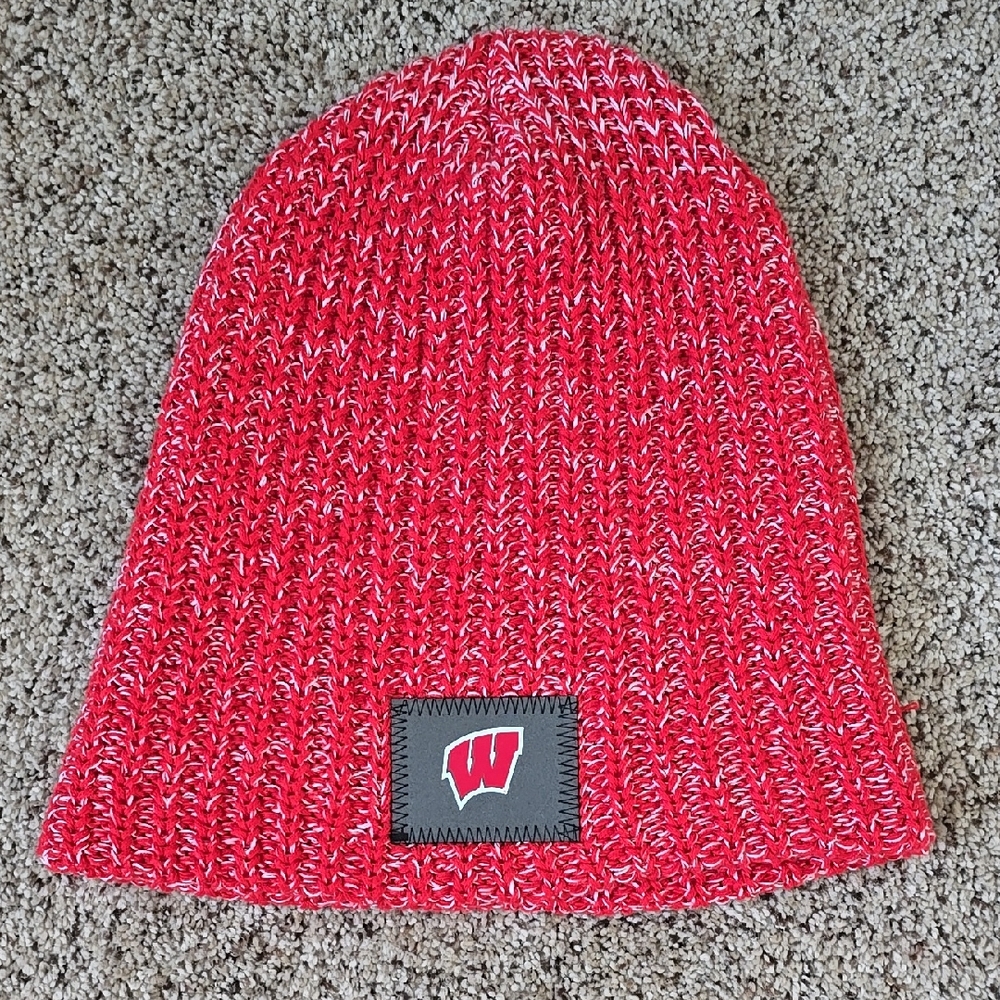 Love Your Melon Wisconsin Badgers Red Knit Beanie